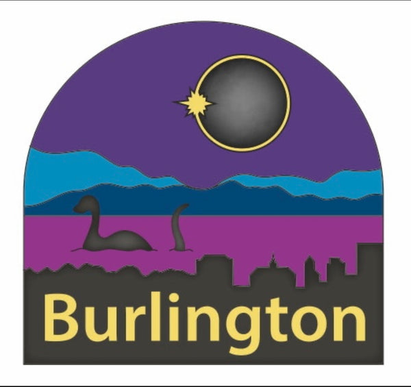 3" Burlington VT Eclipse Sticker
