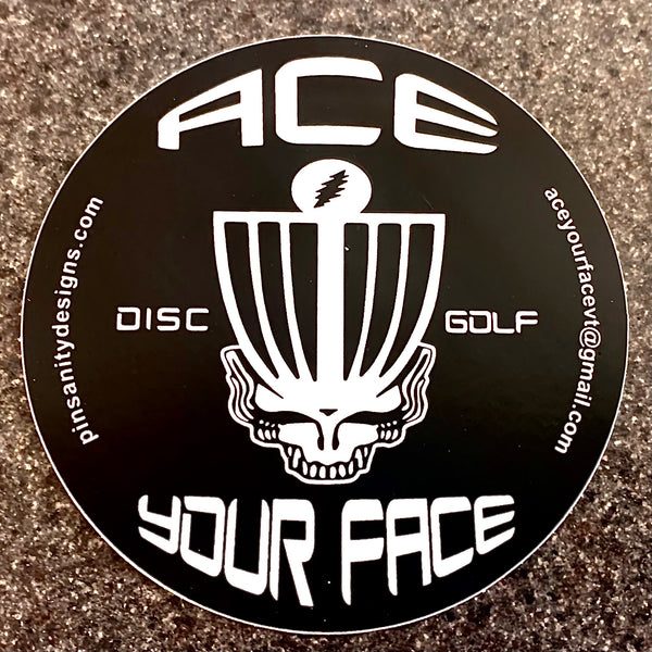 Ace Your Face 3” Stickers  5 pack