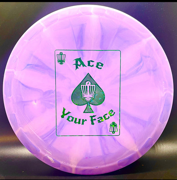Ace Your Face Card Logo Dynamic Disc Judge  Putter